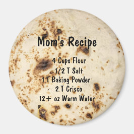 Magnet Recipe Tortilla Homemade Magneet