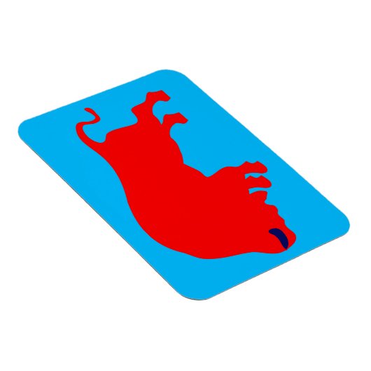 Magnet Red Bull 3"x4" (Côté Droit)
