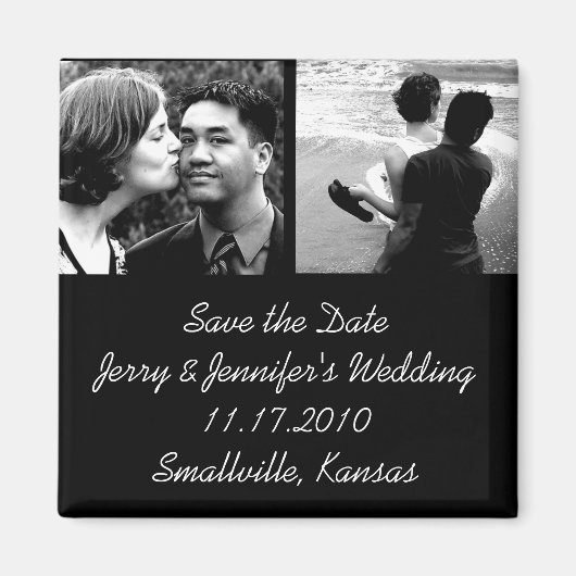 Magnet Réservez la date bon marché (Devant)