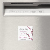 Magnet Réservez la date cerise en fleurs (In Situ (Lave-vaisselle))