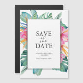 Magnet Réservez la date de mariage de destination (Devant / Derrière)