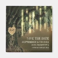 Magnet Réservez la date Espagnol de chêne en direc