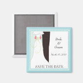 Magnet Réservez la date mignonne (Recto/Verso)