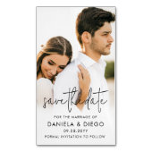 Magnet Réservez la date photo budgétaire (devant Vertical)