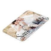 Magnet Réservez la date photo de script Whimsical (Côté Gauche)