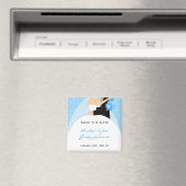 Magnet Réservez la date Turquoise (In Situ (Lave-vaisselle))