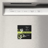 Magnet Réservez la date verte noire et citron vert (In Situ (Lave-vaisselle))