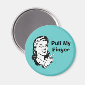 Magnet rétro amusant (Recto/Verso)