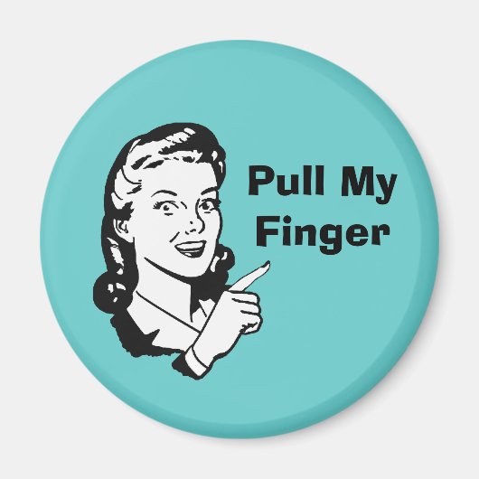 Magnet rétro amusant (Devant)