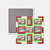 Magnet ~ RETRO KITCHEN Mid-Century Chrome Checkers (Recto/Verso)