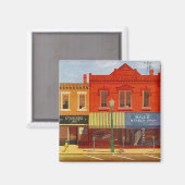 Magnet ~ RETRO Mid-Century VILLE STORE-FRONTS (Recto/Verso)