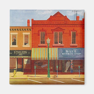 Magnet ~ RETRO midden-eeuwse STAD STORE-FRONTS Magneet