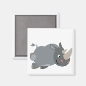Magnet Rhino Chargement Cartoon (Recto/Verso)