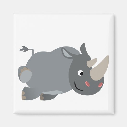 Magnet Rhino Chargement Cartoon (Devant)