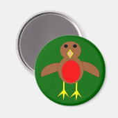 Magnet Robin de Noël (Recto/Verso)