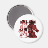 magnet robots rouges (Recto/Verso)