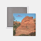 Magnet : Rocher rouge en Sion (Recto/Verso)