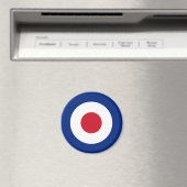 Magnet rond bleu MOD et blanc | Cadeaux MOD (In Situ (Lave-vaisselle))