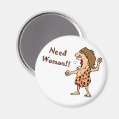 Magnet rond Caveman (Recto/Verso)