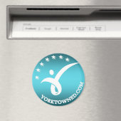 Magnet rond de 3 pouces - Yorktown Education (In Situ (Lave-vaisselle))