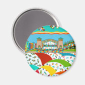Magnet rond de la bande de Sea Isle (Recto/Verso)