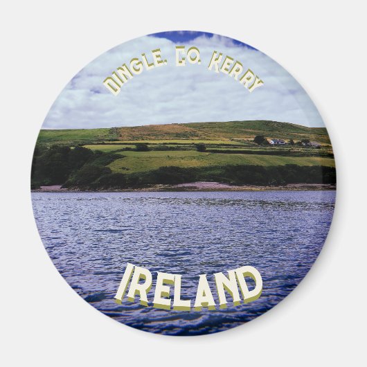 Magnet rond de la péninsule de Dingle (Devant)