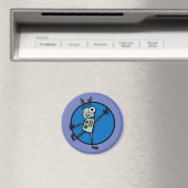 MAGNET ROND DE STYLE DE DESSIN AMUSANT (In Situ (Lave-vaisselle))