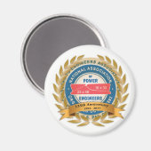 Magnet rond du 135e anniversaire (Recto/Verso)