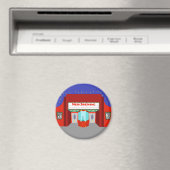 Magnet rond du cinéma rétro (In Situ (Lave-vaisselle))