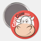 Magnet rond du logo CardCow (Recto/Verso)