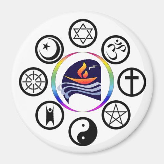 Magnet rond du logo PUC (Devant)