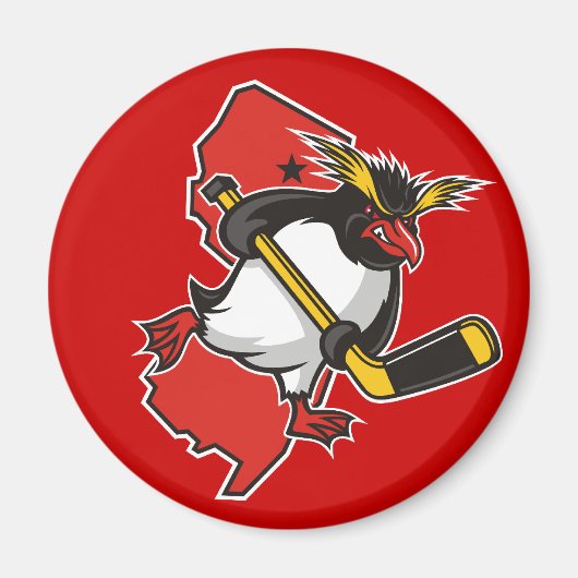Magnet rond Jersey Penguins (Devant)
