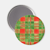 Magnet rond MAC GREGOR TARTAN (Recto/Verso)