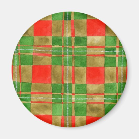 Magnet rond MAC GREGOR TARTAN (Devant)