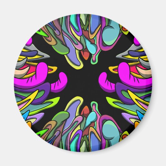 Magnet rond motif 243X2 (Devant)