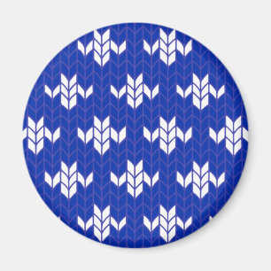Magnet rond SCANDIA BLUE KNIT