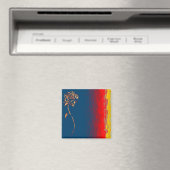 Magnet Rose Abstrait (In Situ (Lave-vaisselle))