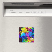 Magnet Rose arc-en-ciel (In Situ (Lave-vaisselle))