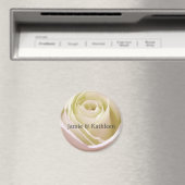 Magnet rose blanche de mariée (In Situ (Lave-vaisselle))