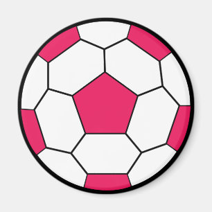 Magnet rose boule de football