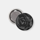 Magnet Rose noir (Recto/Verso)
