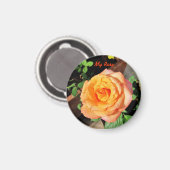Magnet Rose orange (Recto/Verso)