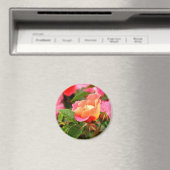 Magnet Rose rose et orange (In Situ (Lave-vaisselle))