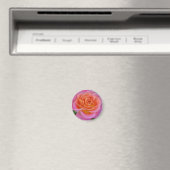 Magnet Rose rose et orange (In Situ (Lave-vaisselle))