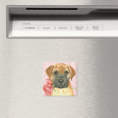 Magnet Rose Valentine Bullmastiff (In Situ (Lave-vaisselle))