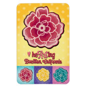 Magnet - Roses pop - Buellton.Art (Vertical)