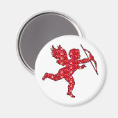 Magnet rouge cupide (Recto/Verso)
