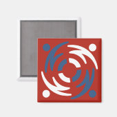 Magnet rouge ESF (Recto/Verso)