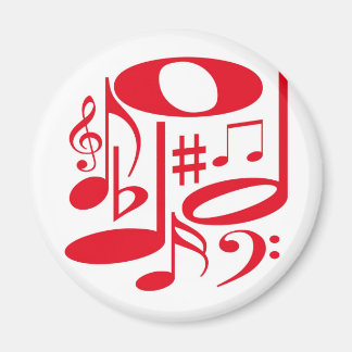 Magnet rouge musical