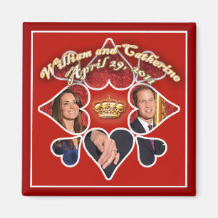 Magnet royal de mariage pour des cadeaux